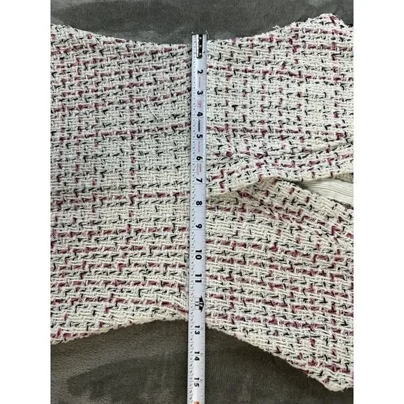 Zara Textured Weave Tweed Mini Dress sz Small - Picture 8 of 13